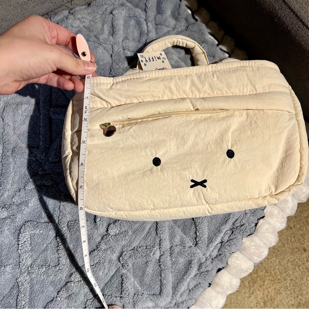 NWT Rare Authentic Miffy Puffy Cream tote Handbag - Picture 9 of 12